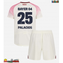 Camisa de Futebol Bayer Leverkusen Exequiel Palacios #25 Equipamento Secundário Infantil 2025-26 Manga Curta (+ Calças curtas)